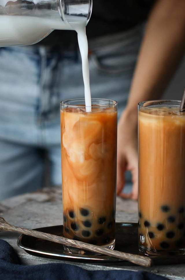 Thai Ice Tea with BOBA.