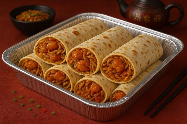 Orange Chicken BURRITO * CATERING * NEW ITEM *.