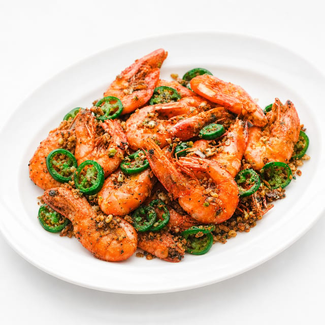 Salty Pepper Shrimp.