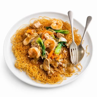 Pan Fried Crispy Noodles * NEW ITEM * MUST TRY *