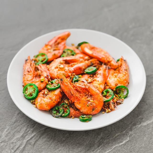Salty Pepper Shrimp.